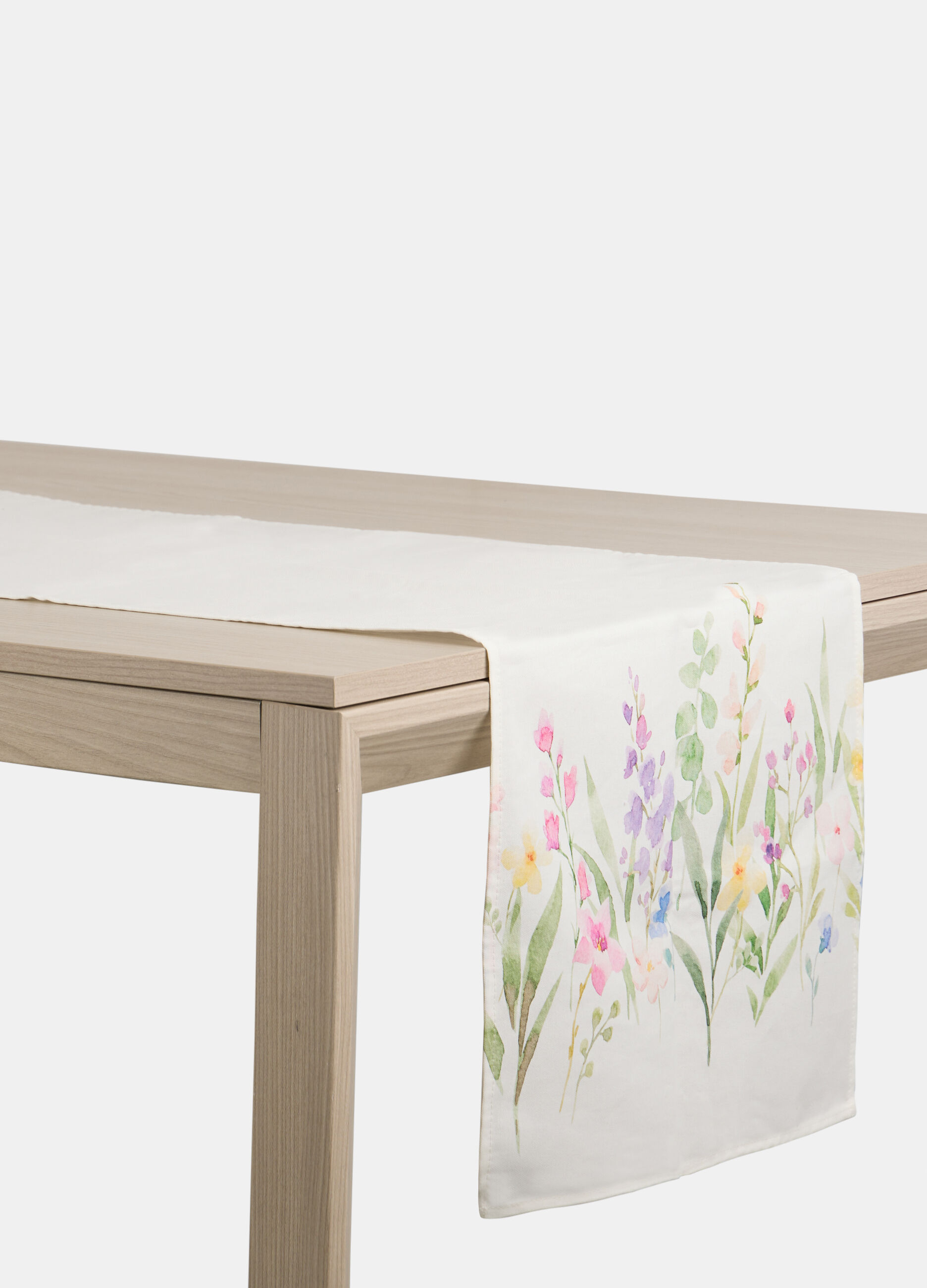 Cotton table runner with print