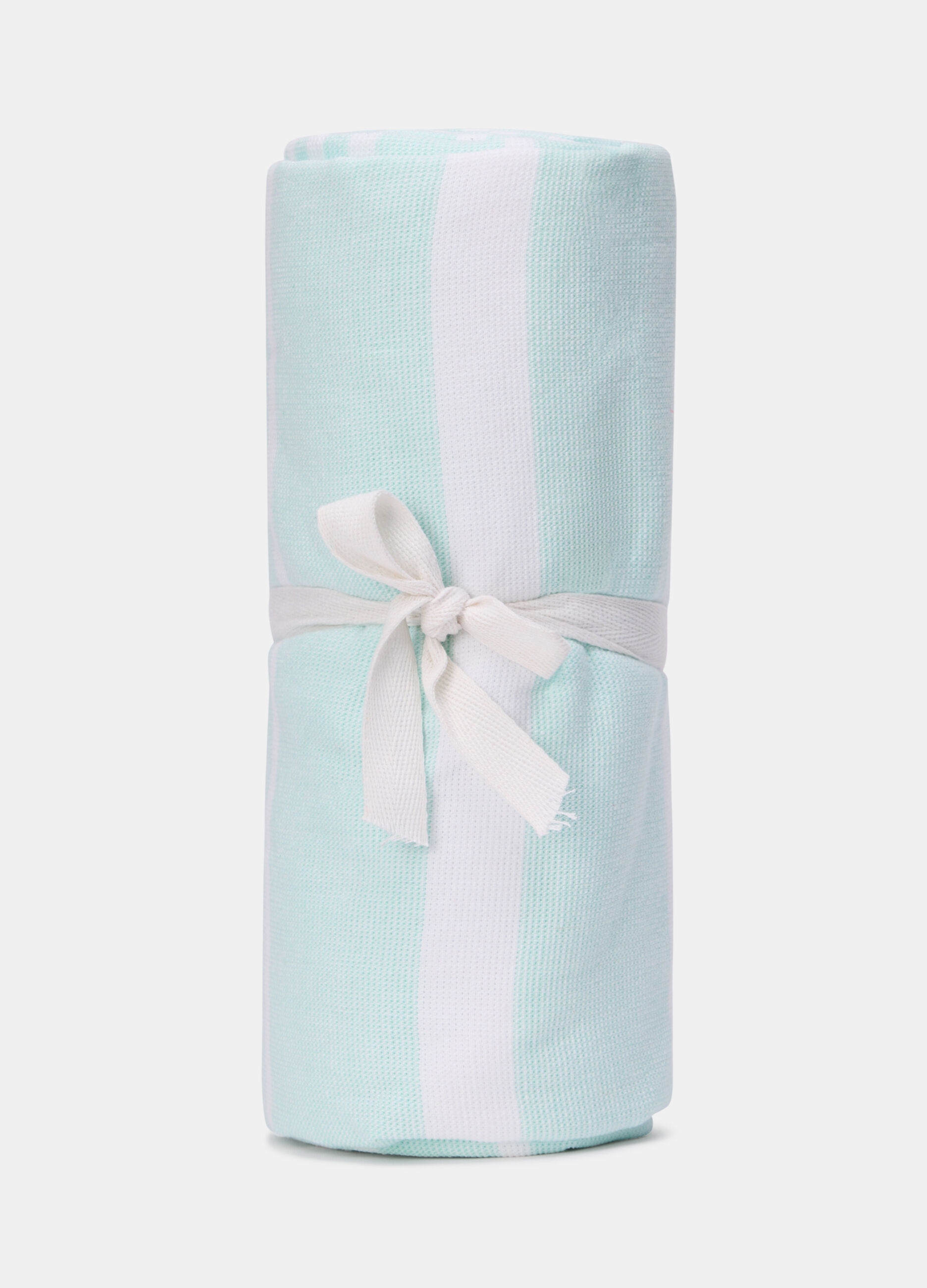 Striped beach towel in cotton