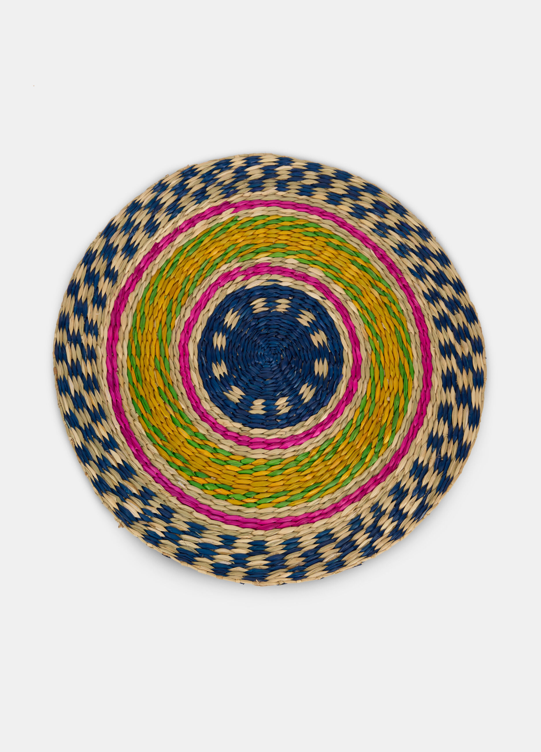 Round coloured table mat