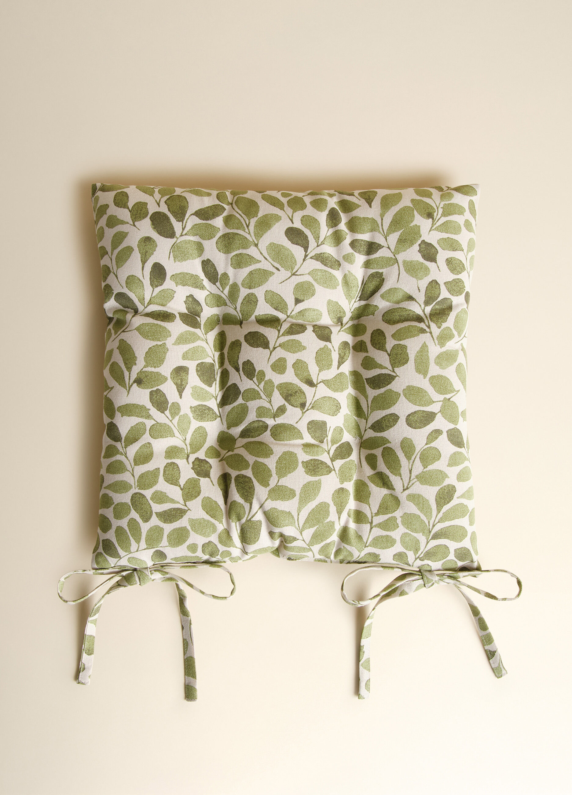 Foliage seat pad in organic cotton_1