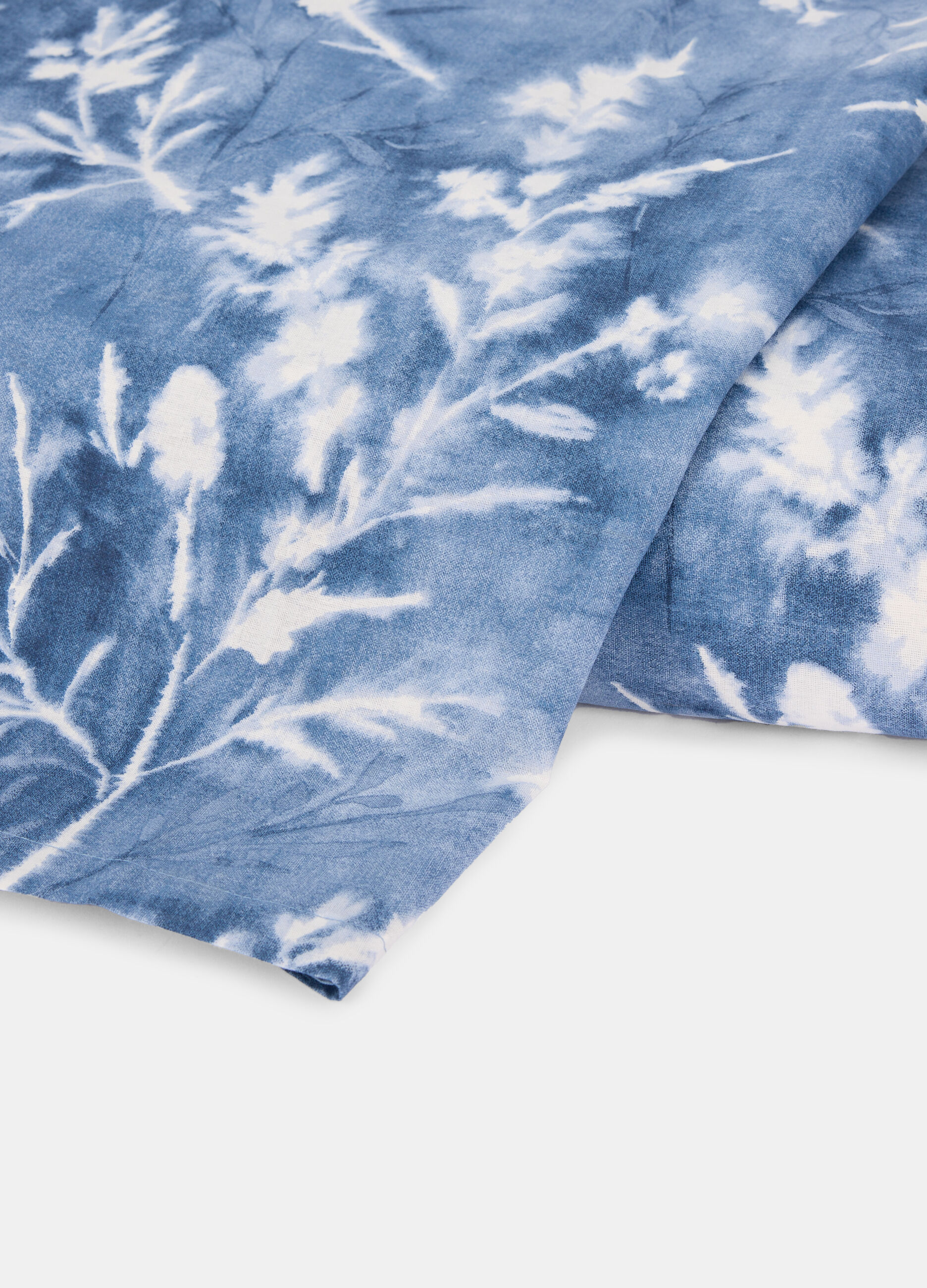 Double-bed sheet in cotton with botanic motif_1