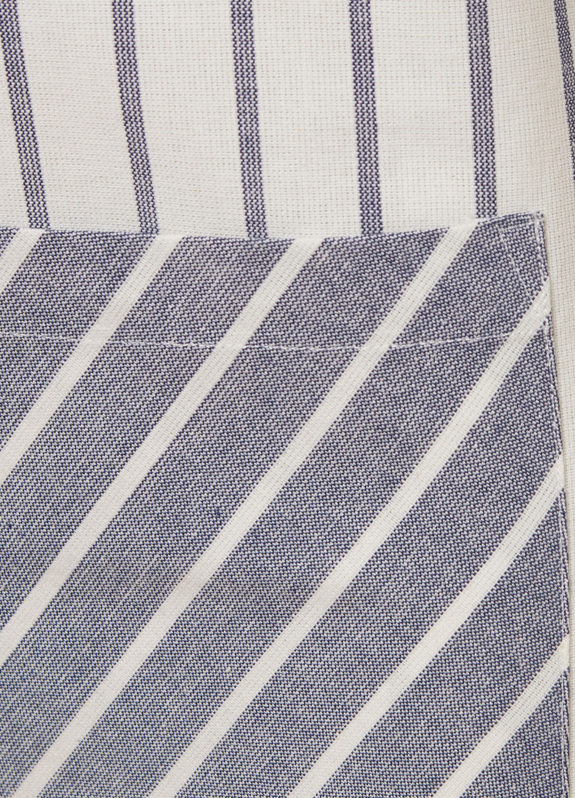 Striped apron in 100% cotton_1