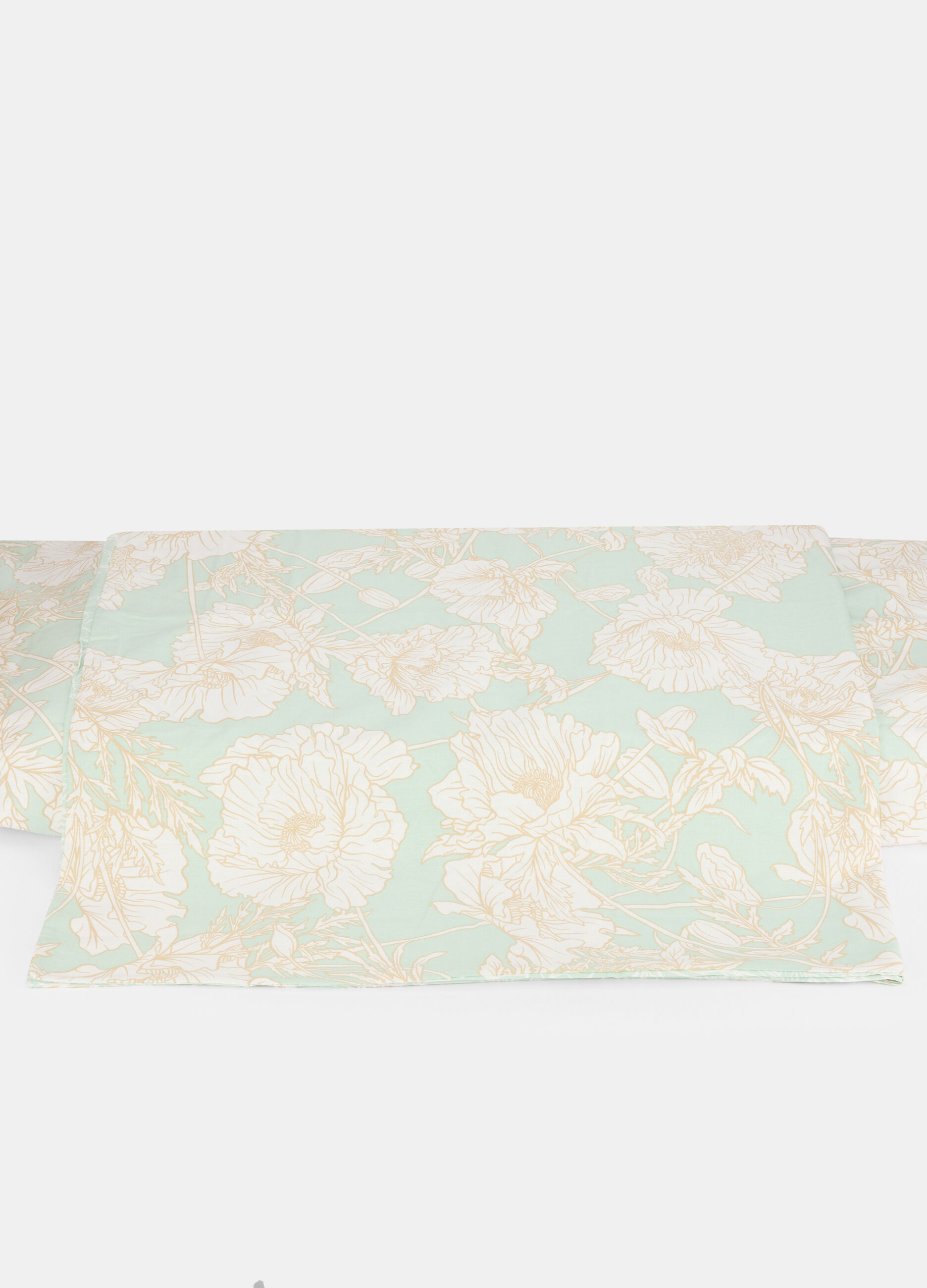Double-bed sheet in floral cotton_0