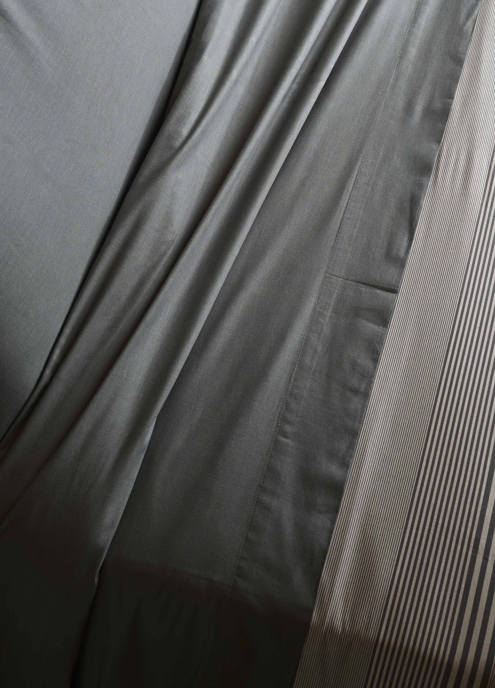 Double sheet in mélange-effect cotton_0