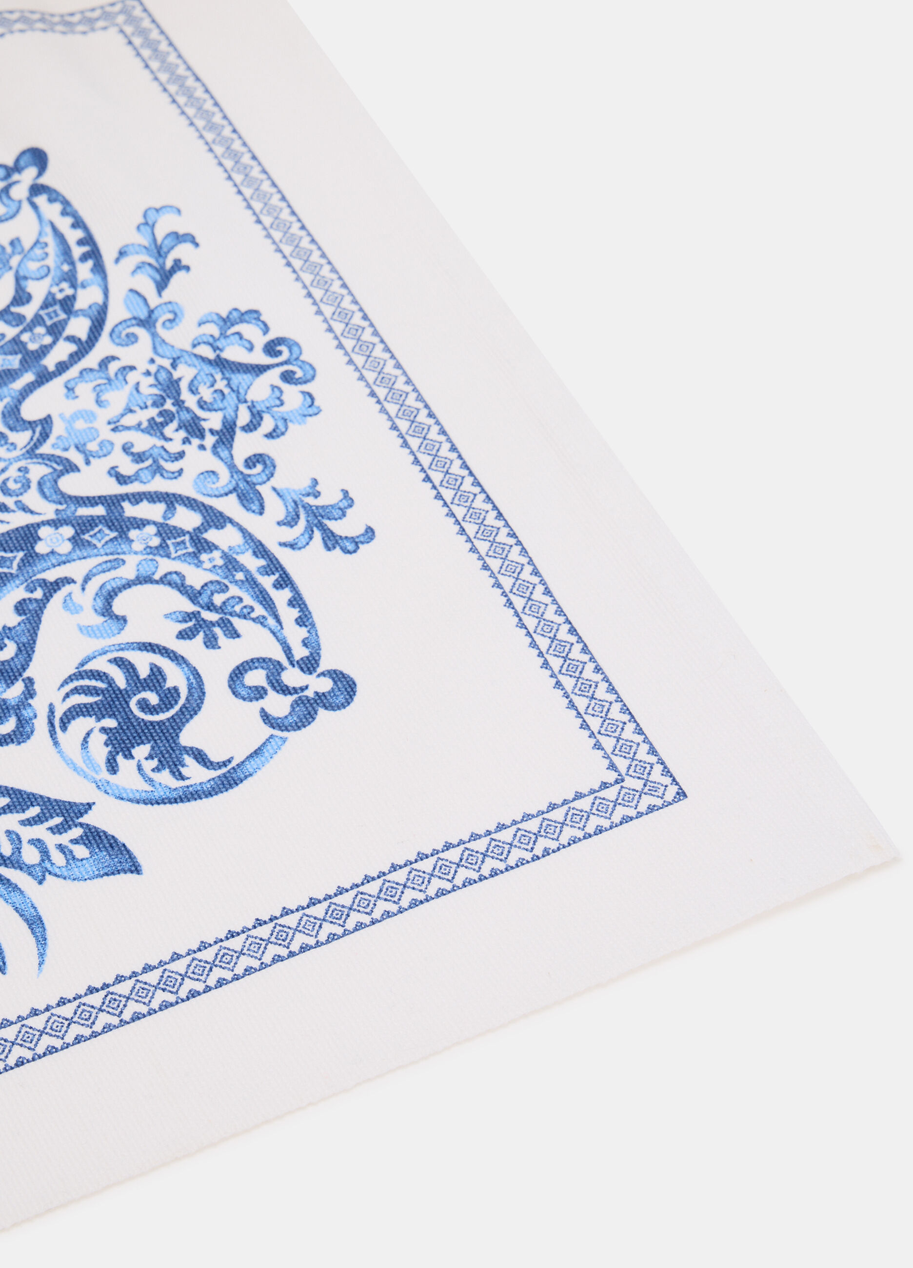 Rectangular table mat in cotton with print