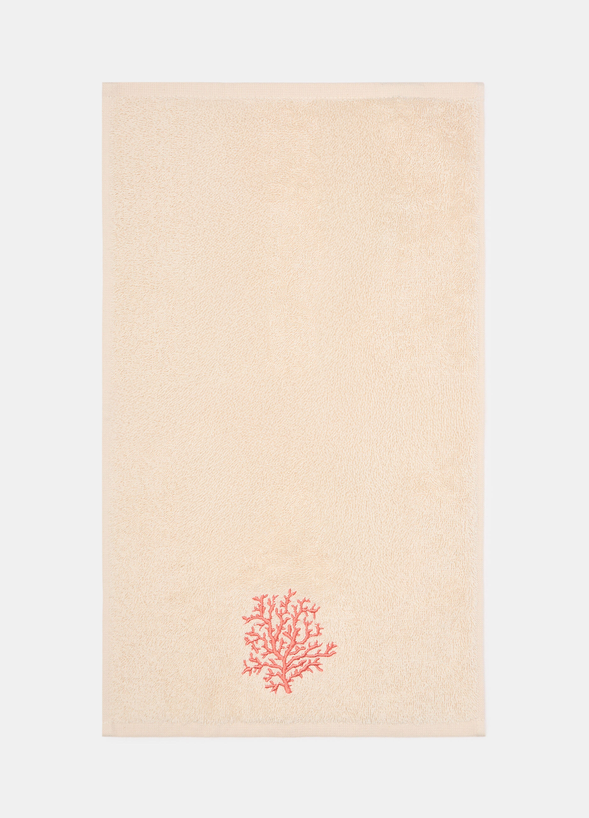 Coral guest towel_1