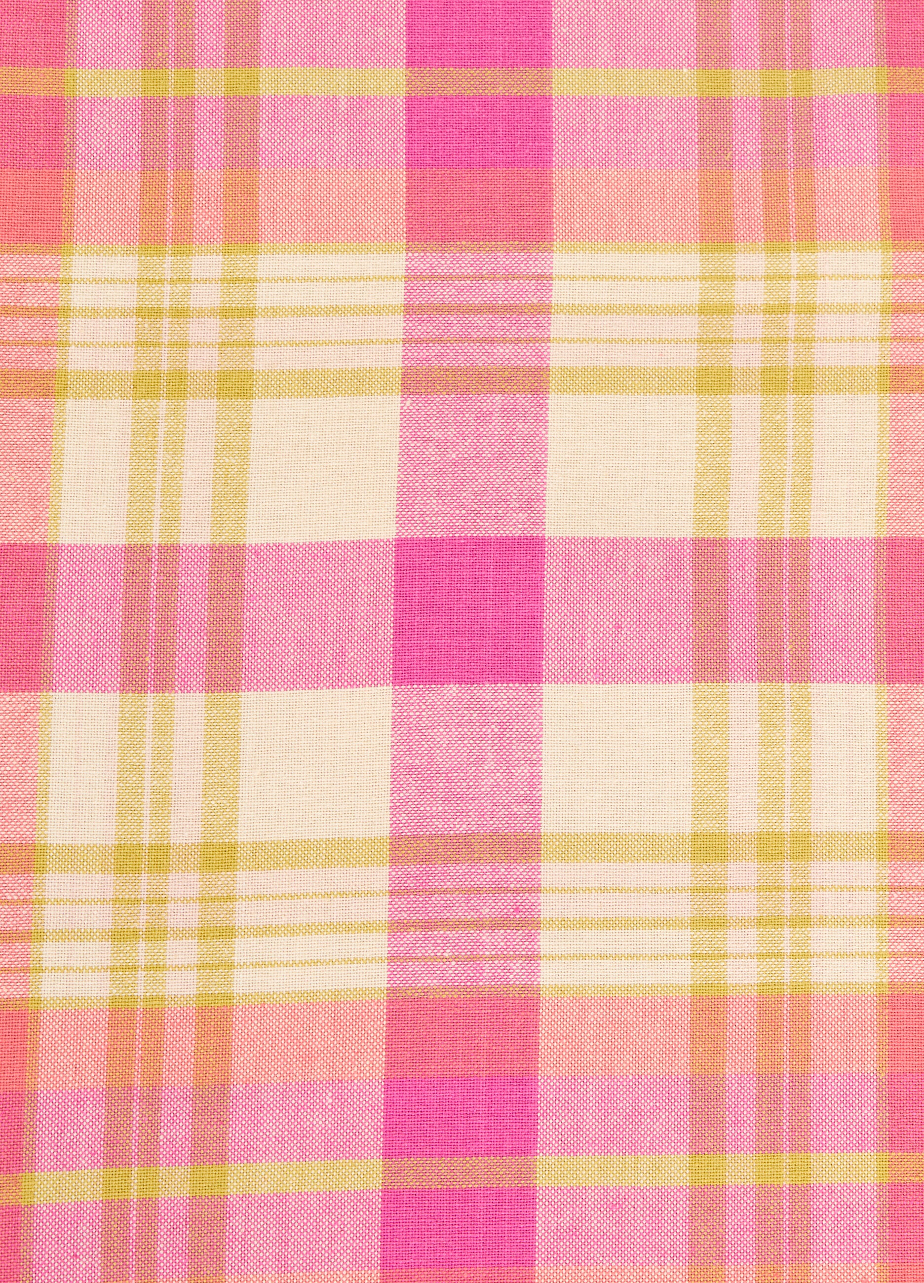 8-Seater tablecloth in check cotton