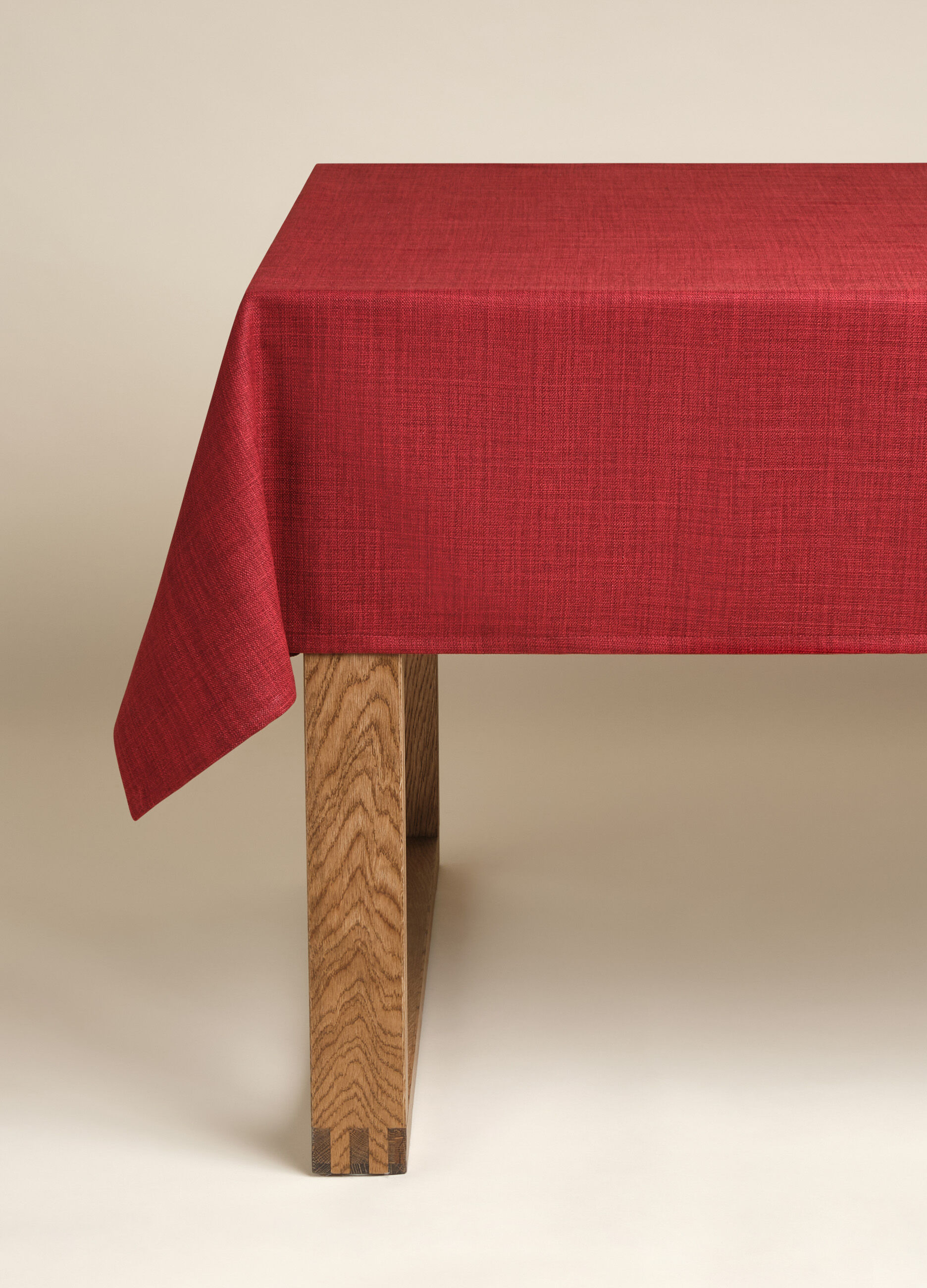 Solid colour linen-effect tablecloth_1