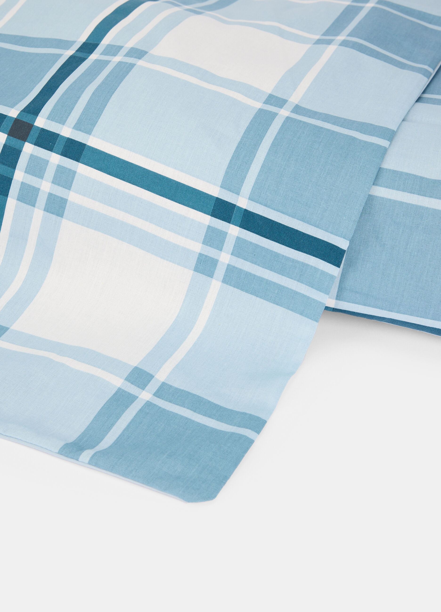 Single-bed sheet in check cotton_1