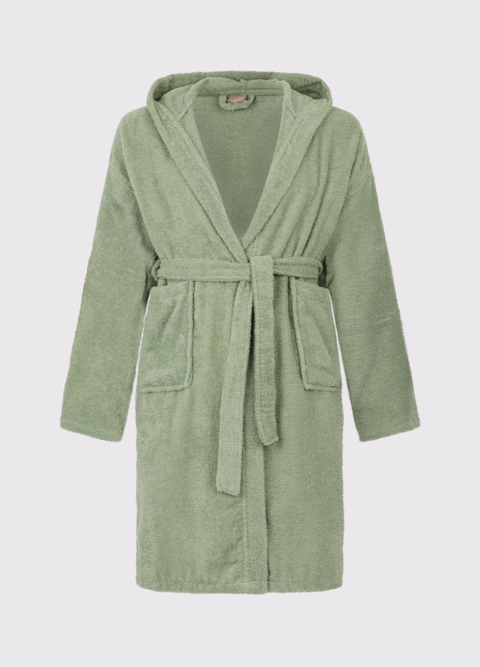 Cotton terry bathrobe