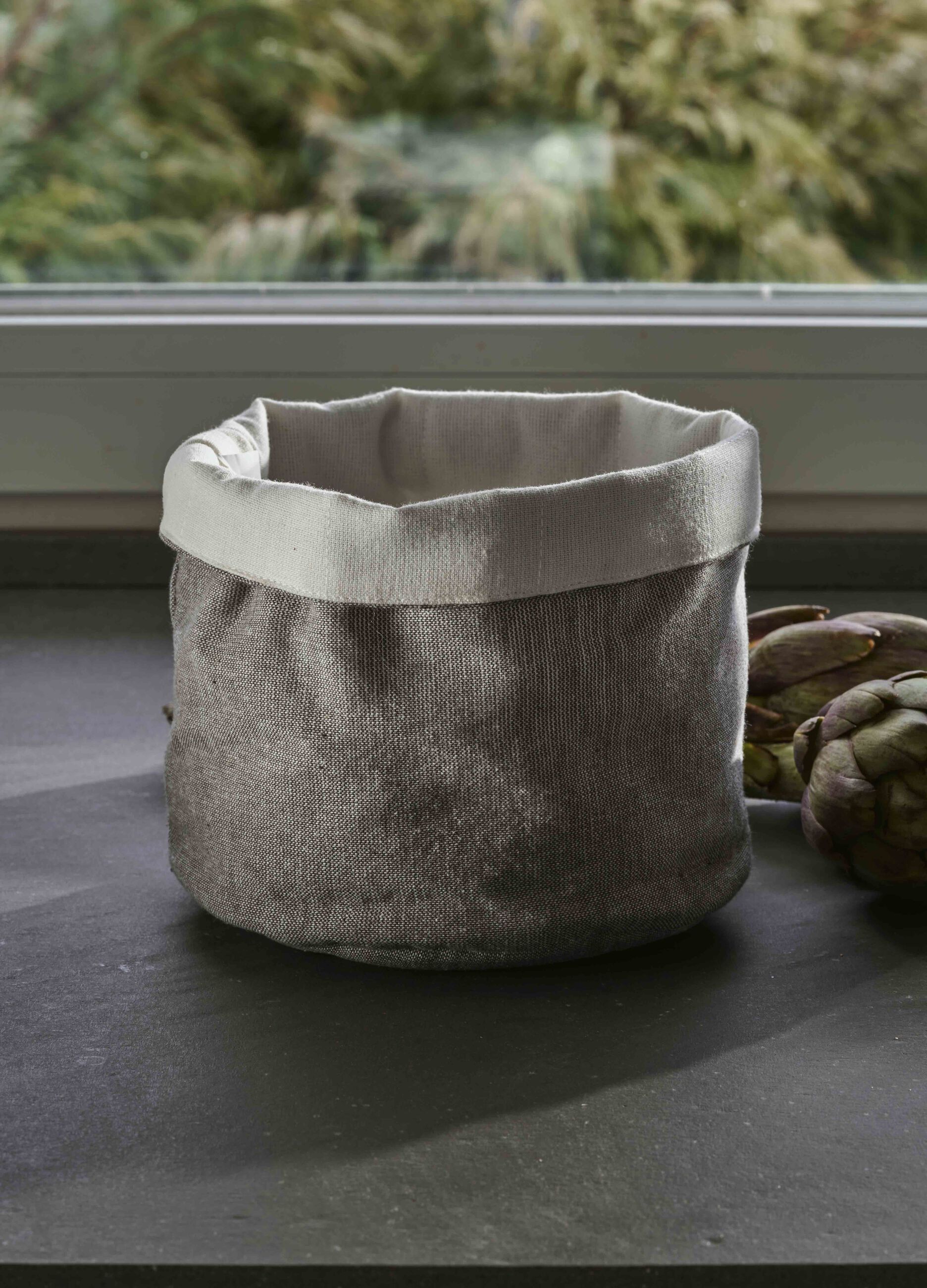 Mélange cotton bread basket_0