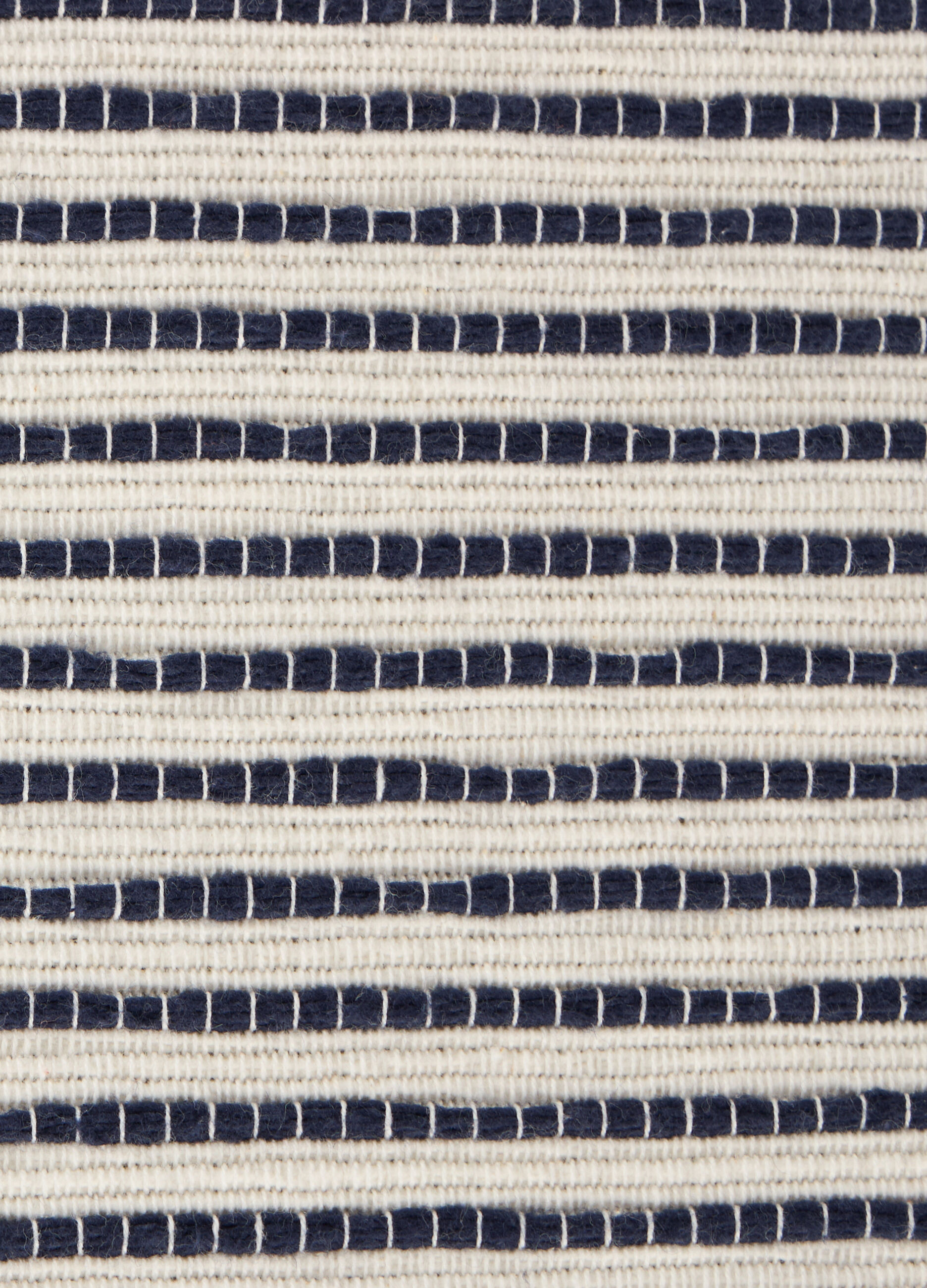 Rectangular table mat in striped cotton