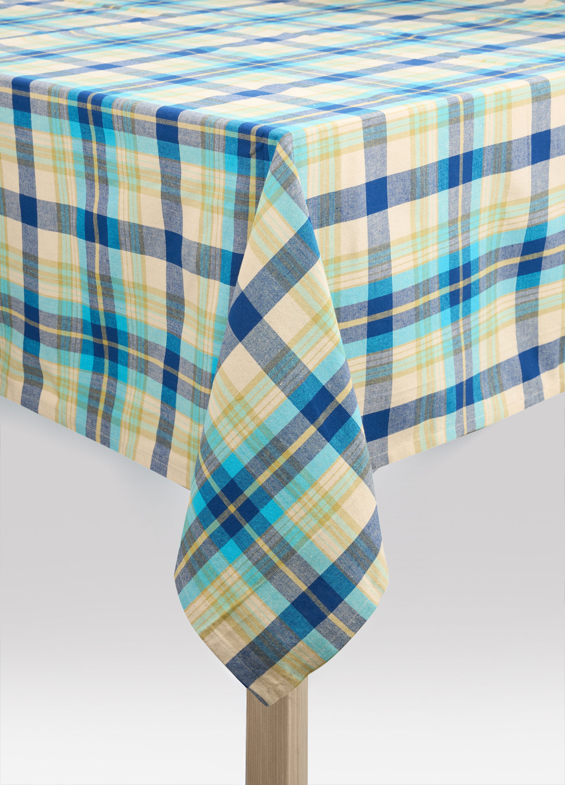 4-Seater tablecloth in check cotton