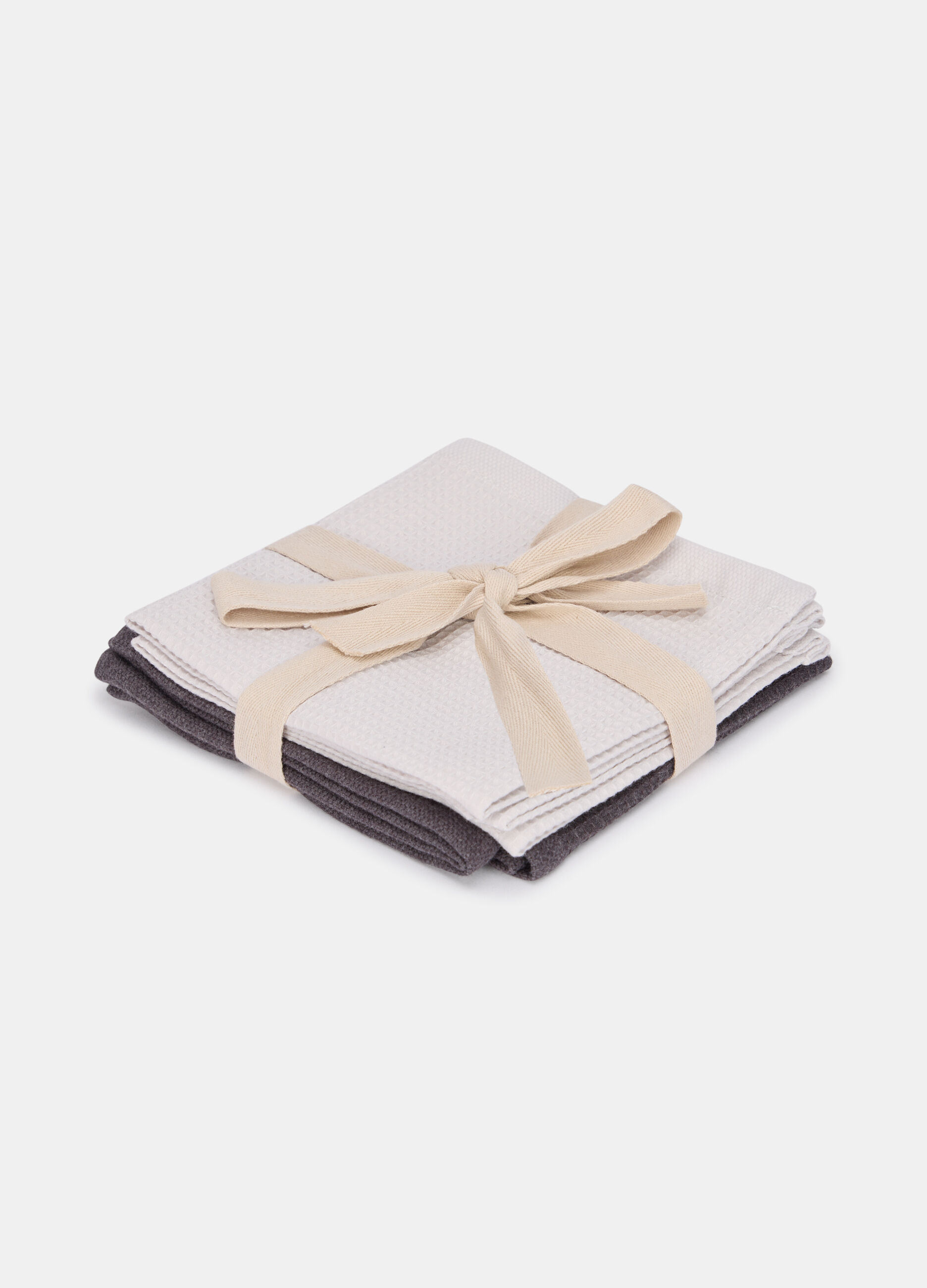 2-Pack face towels in cotton blend