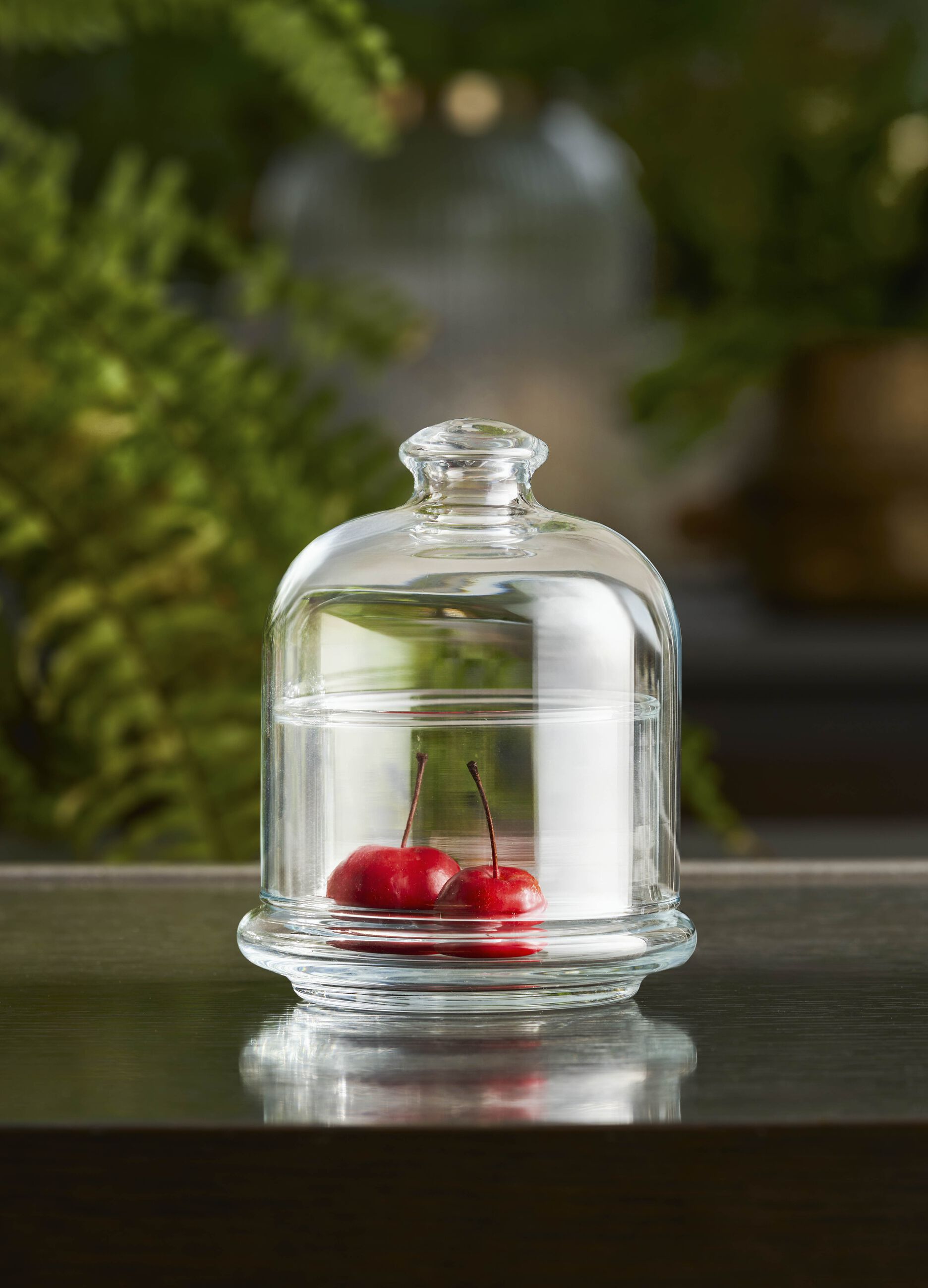 Glass container with dome lid_0