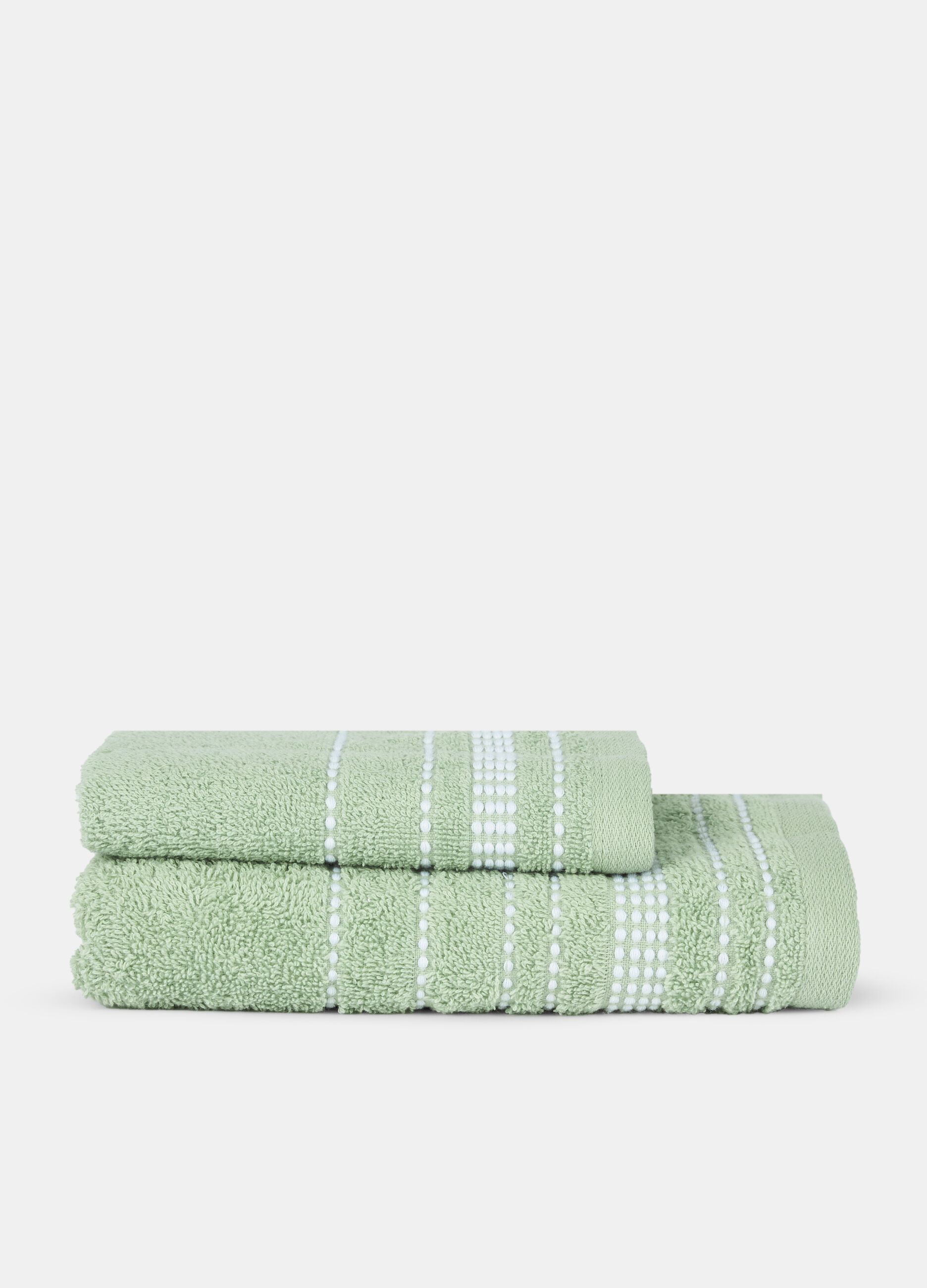 Set of 2 towels in 100% cotton