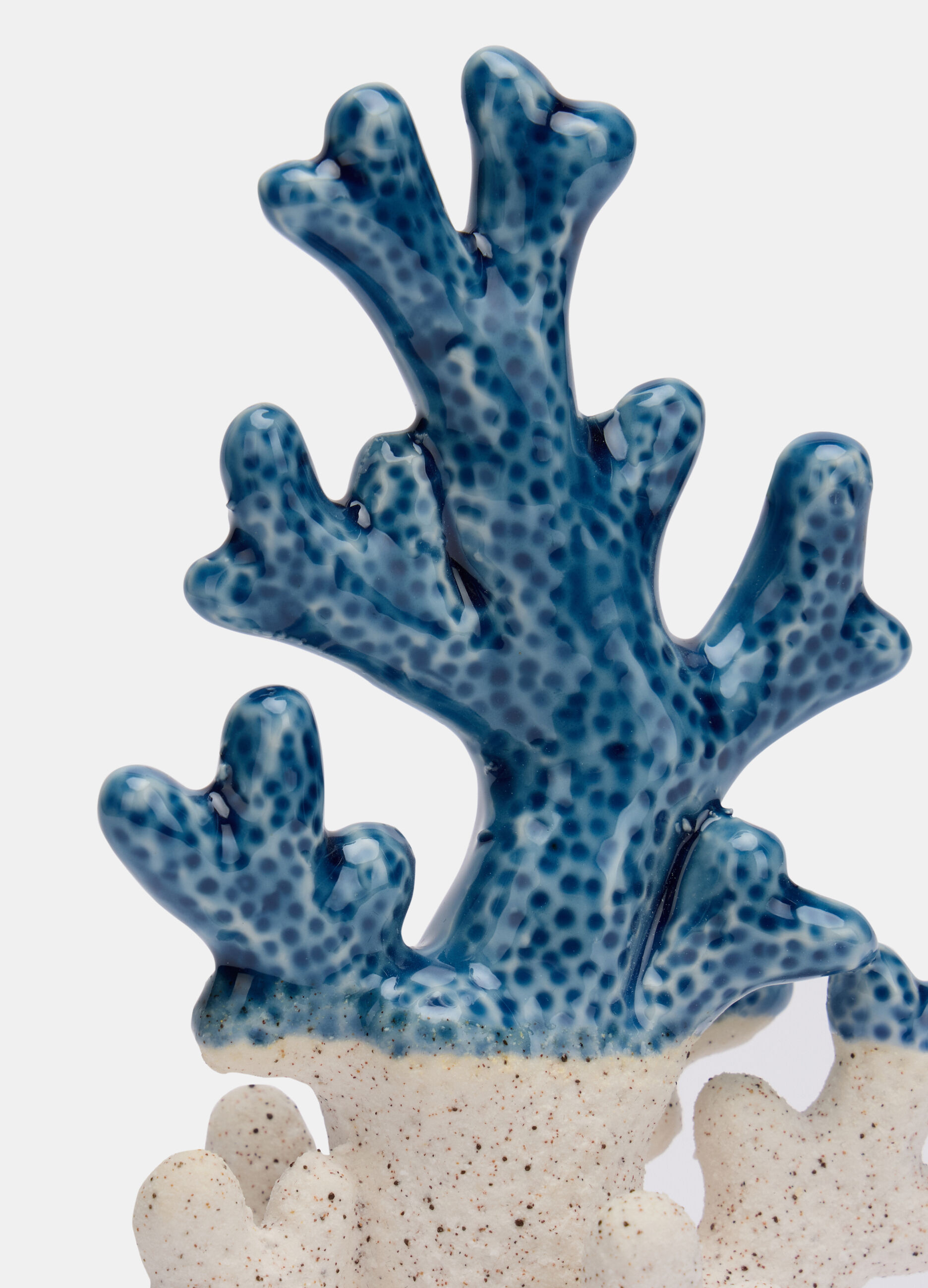 Corallo grande in ceramica bicolore