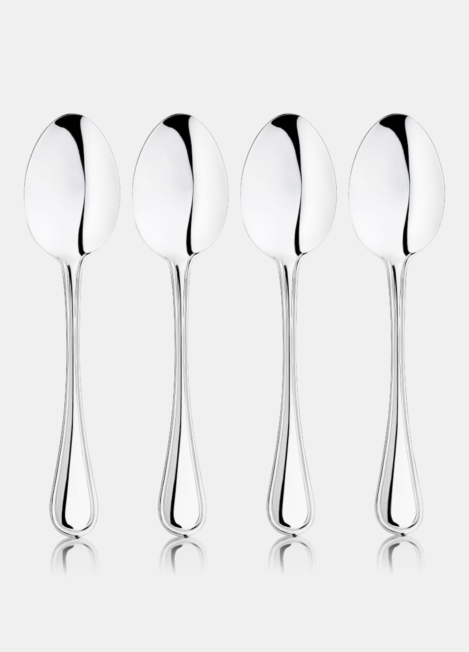 Set of 4 teaspoons in steel_0