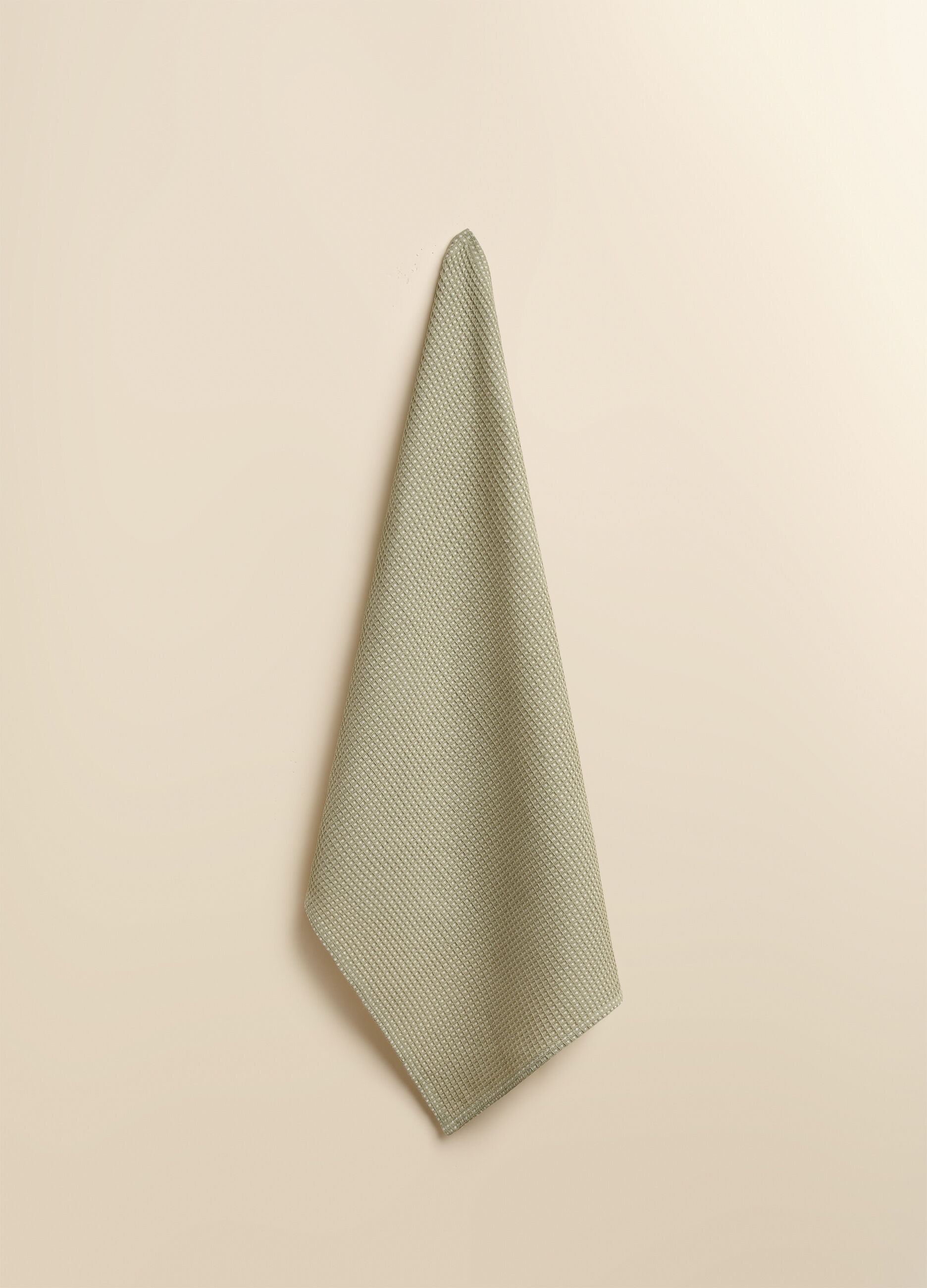 Organic cotton tea towel with waffle weave_1