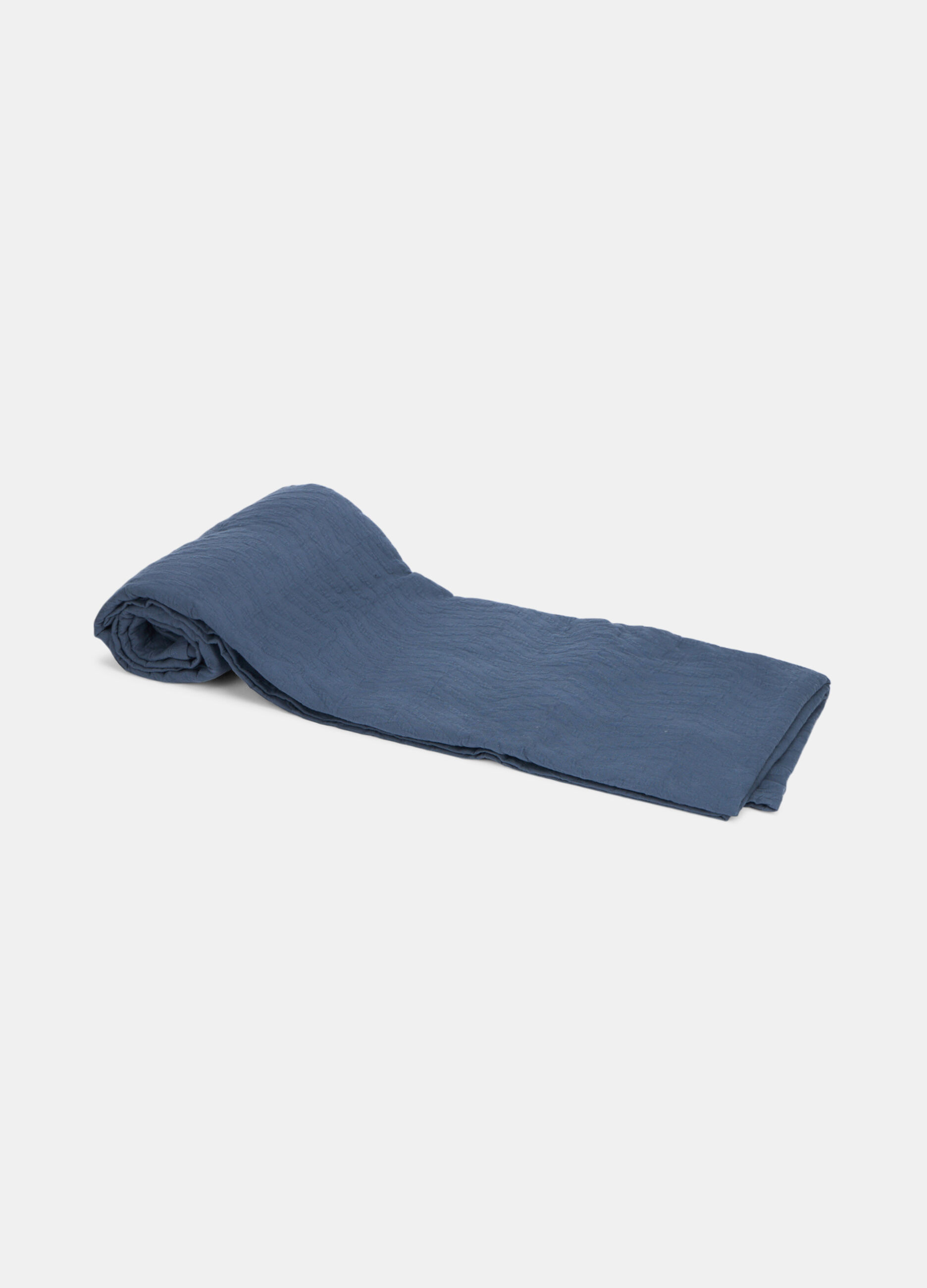 Single-bed bedspread in cotton with three-dimensional motif