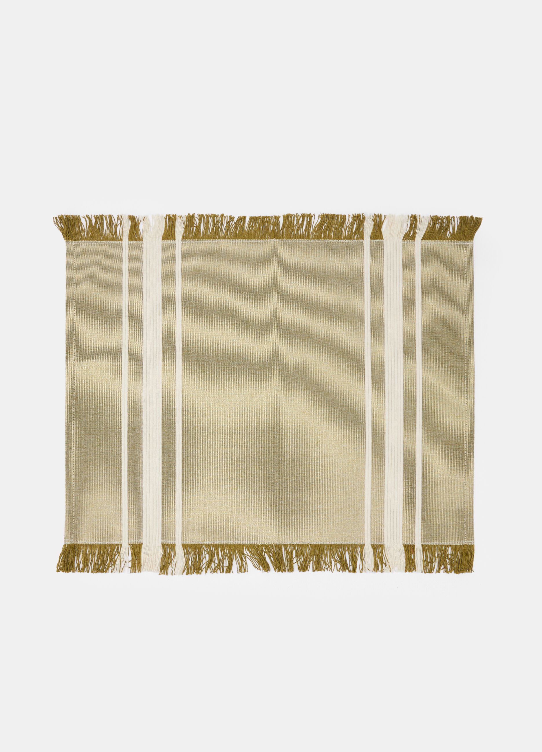 Breakfast table mat in organic cotton_0