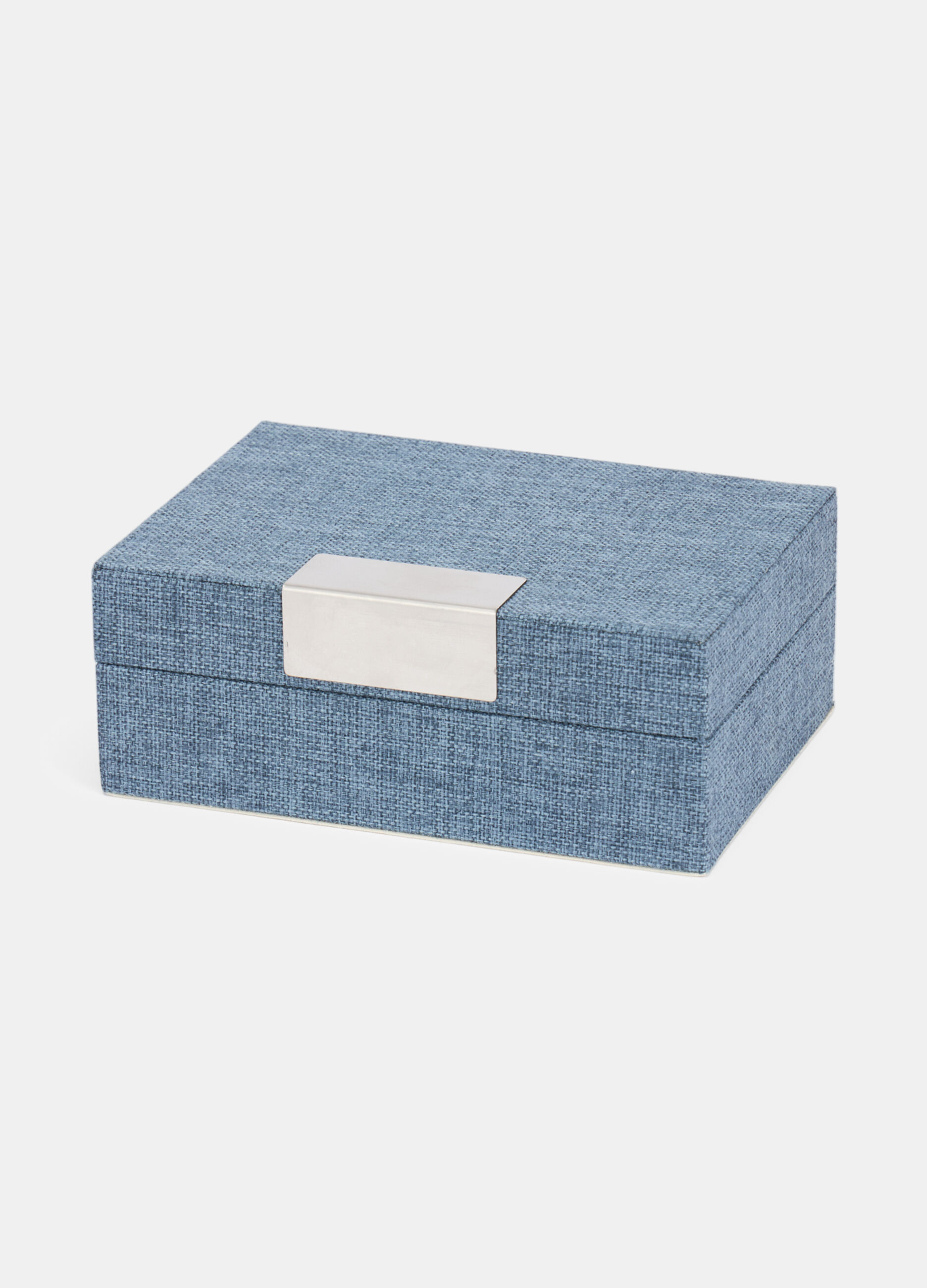 Jewellery box in textured fabric
