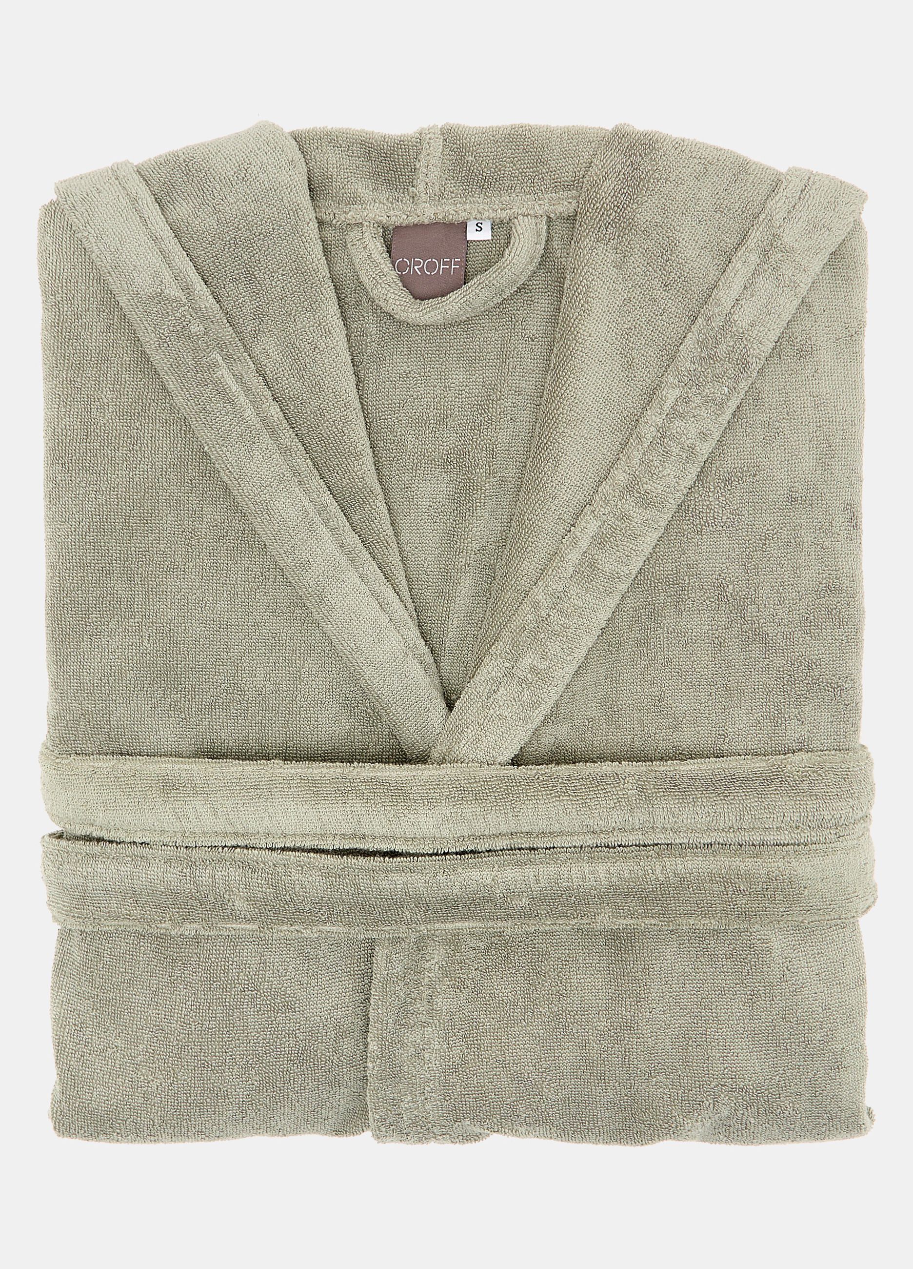 Solid colour bathrobe in 100% cotton_1