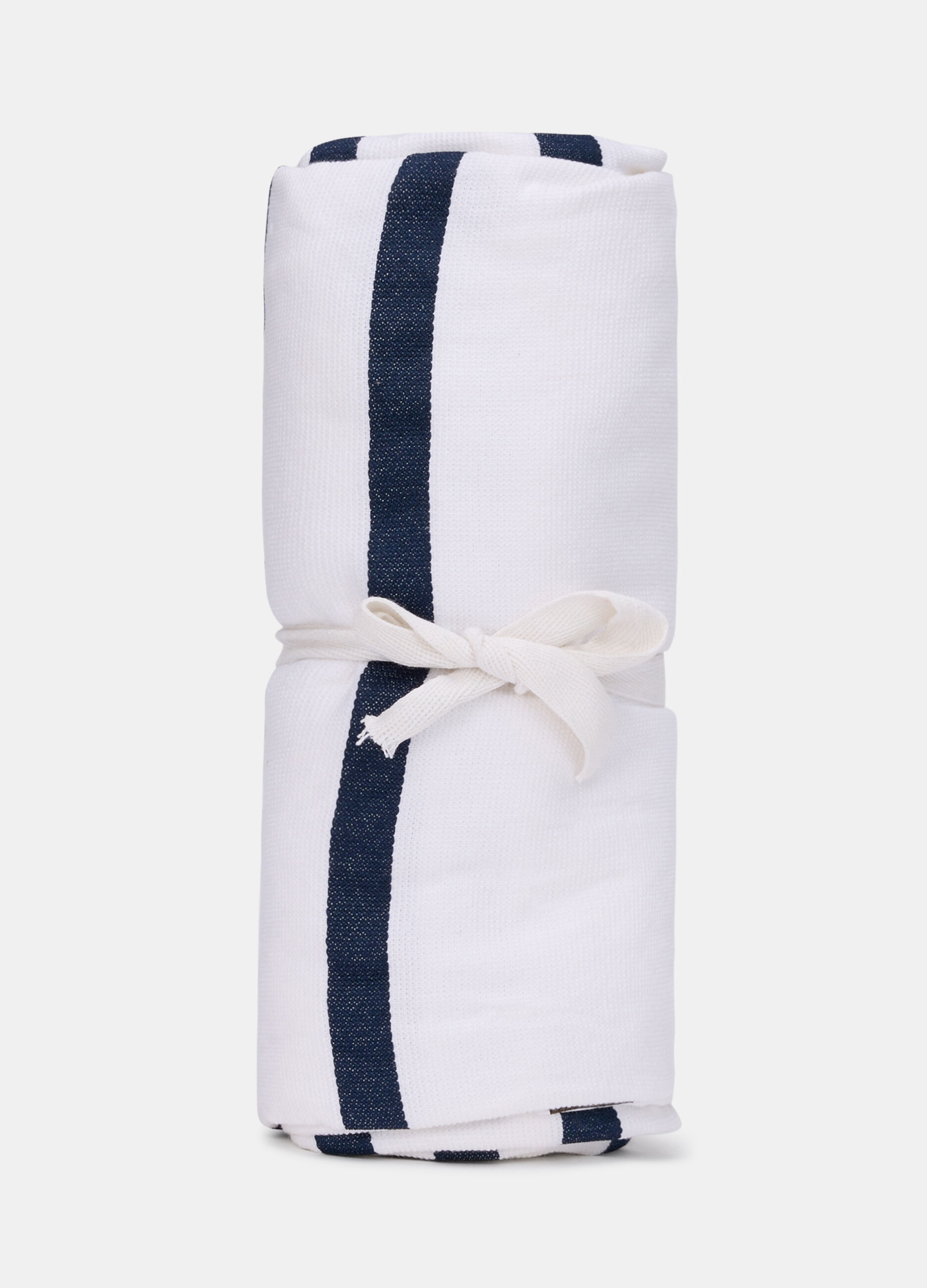 Striped beach towel in cotton