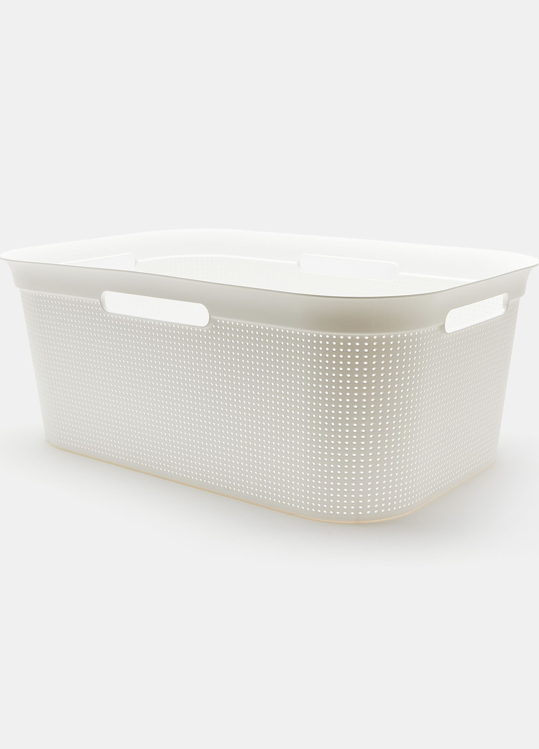 Solid colour laundry basket 40 litres_0
