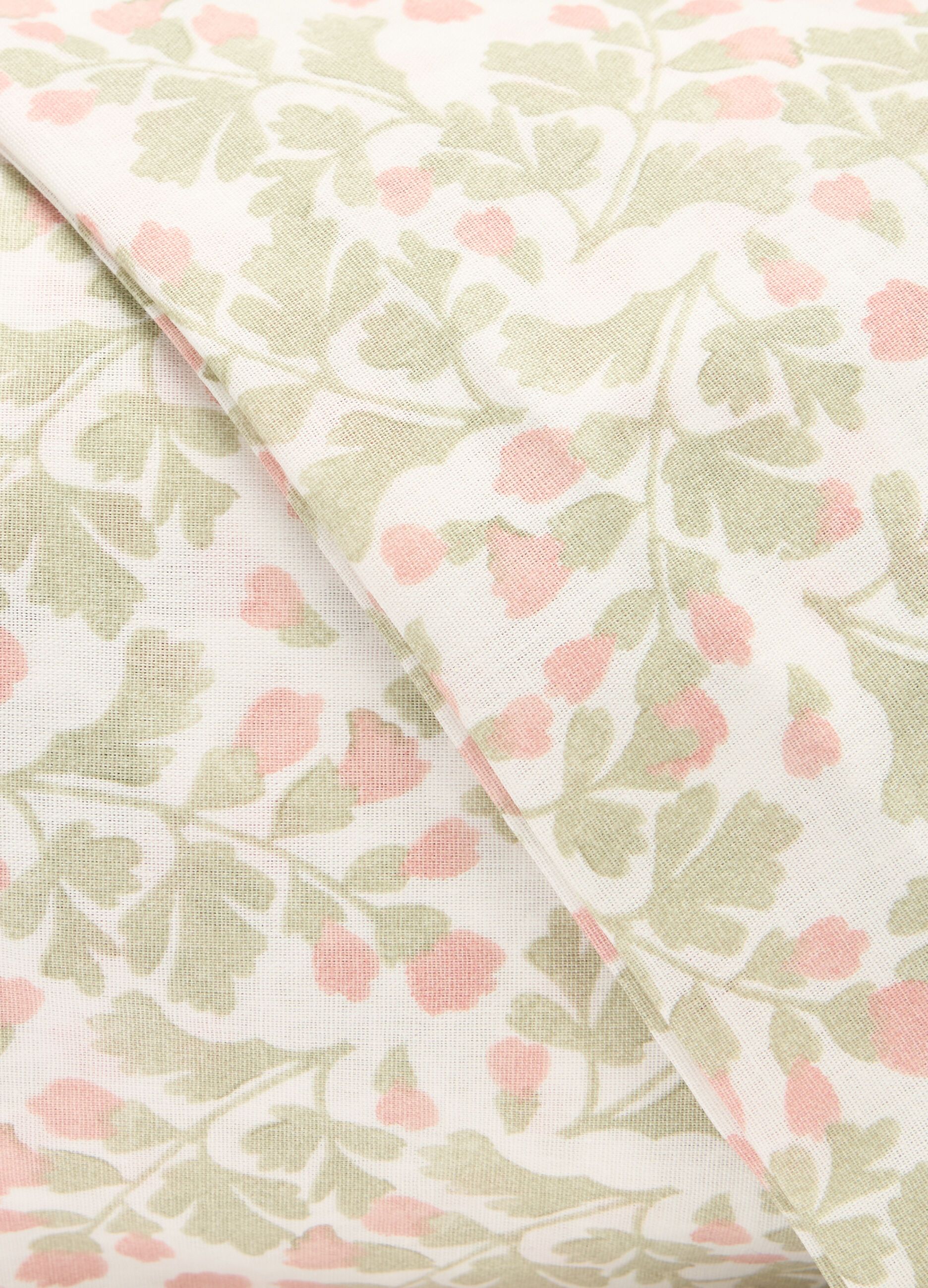 Single-bed duvet cover set in floral cotton