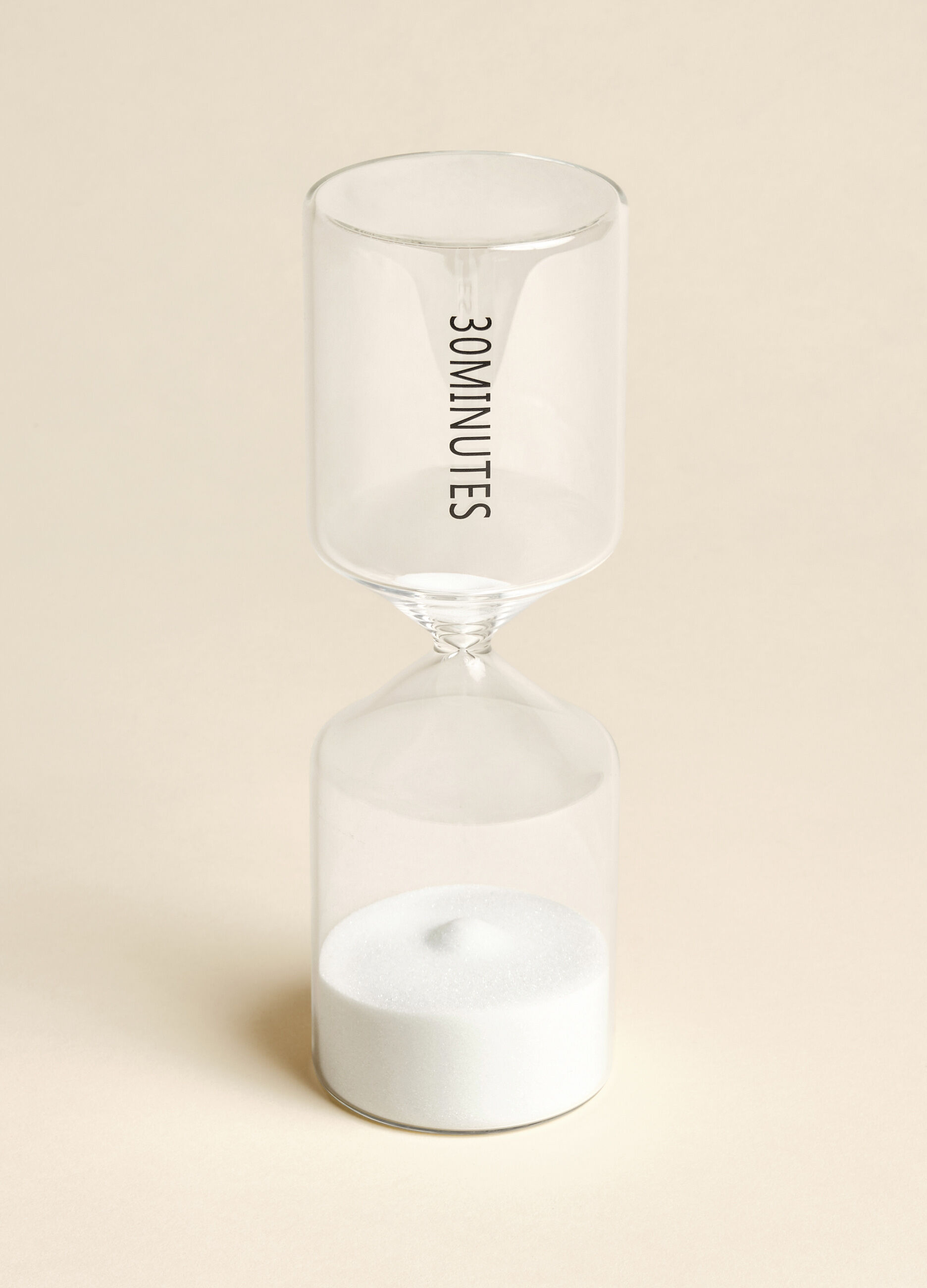 Glass 15-minute hourglass