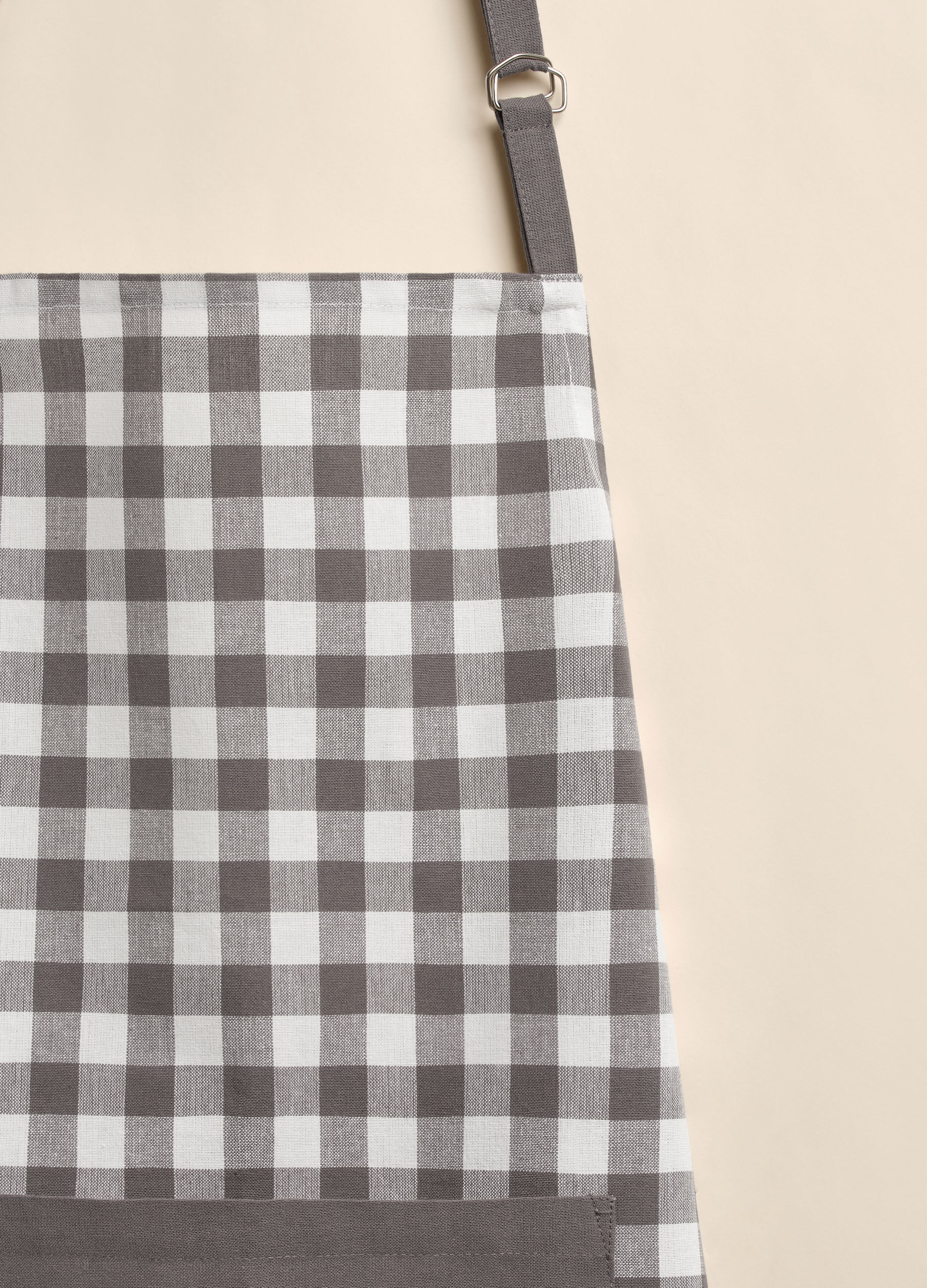 Checked cotton apron_2