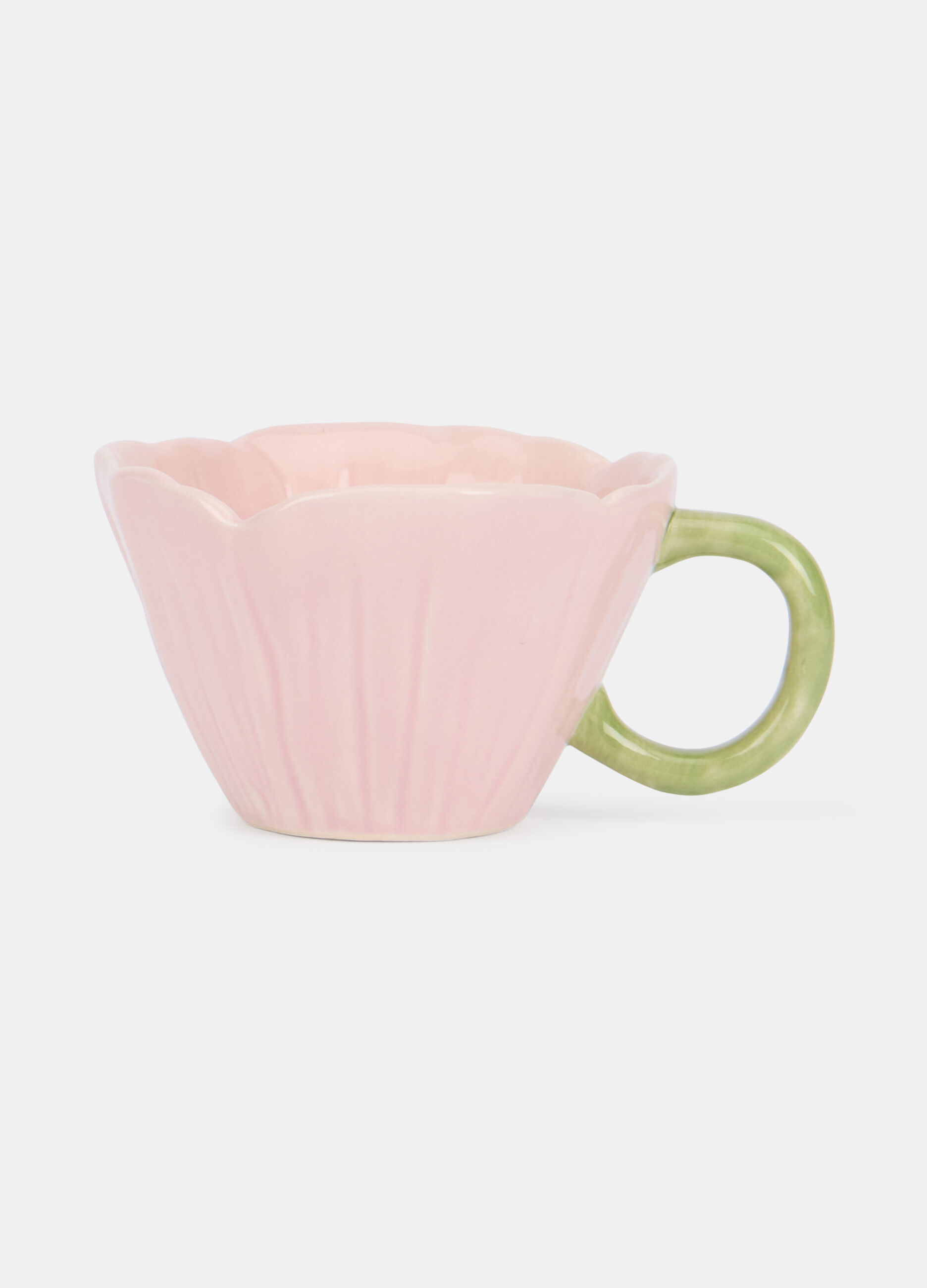 Flower-shaped tea cup with handle_0