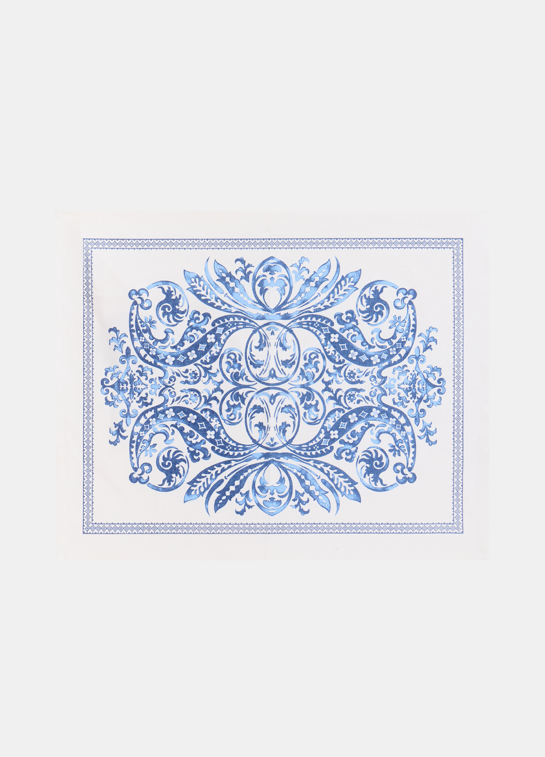 Rectangular table mat in cotton with print