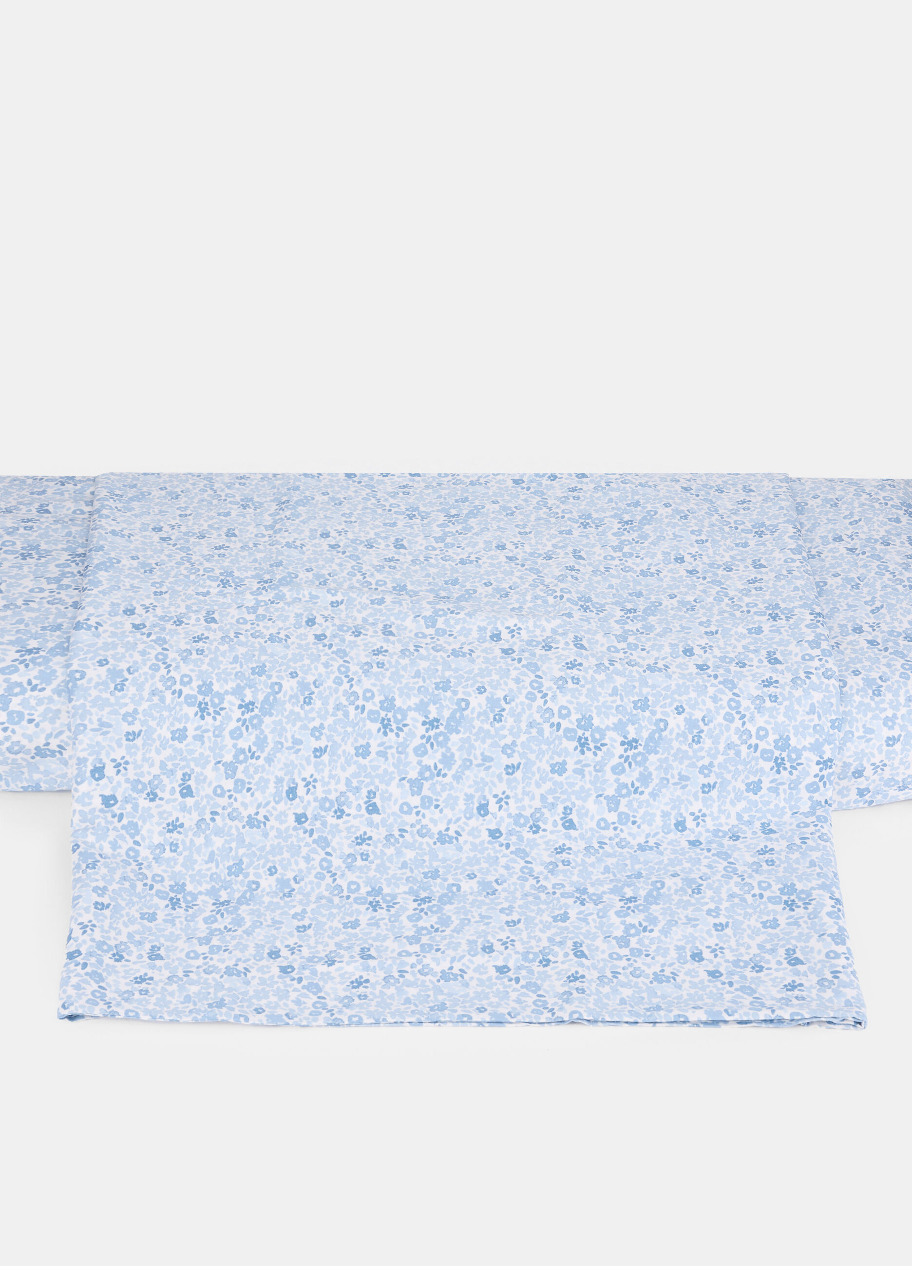 Single-bed sheet in cotton with micro motif_0